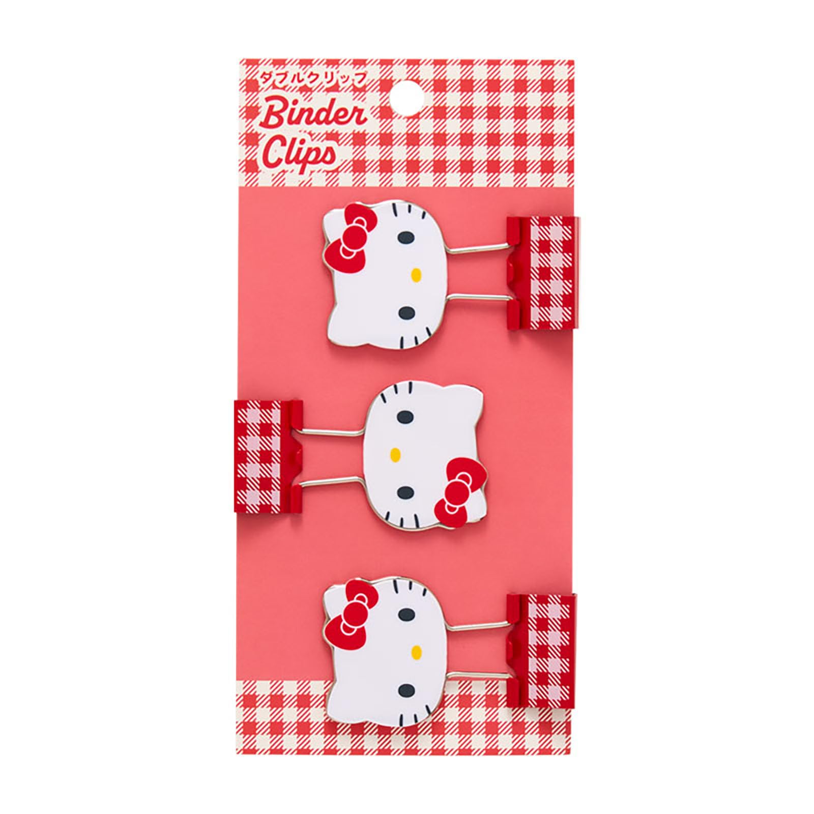 Sanrio Hello Kitty Double Clips, Set of 3, ABS and Steel 615366 : Office Products