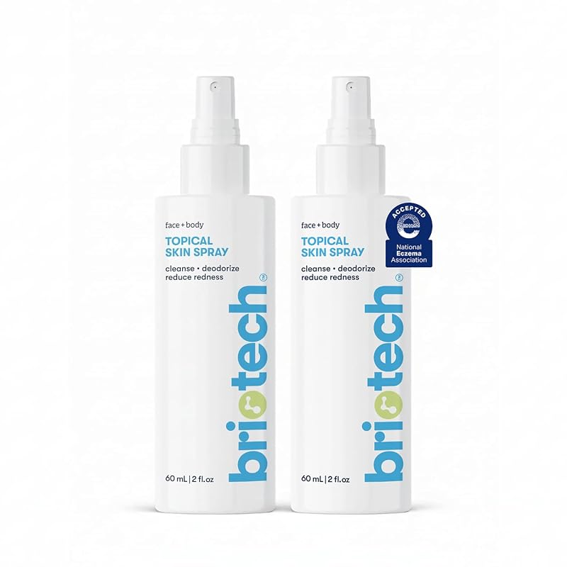 BRIOTECH Bruma Facial e Corporal com Ácido Hipocloroso, 2 frascos de 60 mL