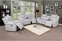 Vista 20 de A Ainehome Juego de muebles de sala de estar, juego de sofá reclinable, sofá de dos plazas para sala de estar, espacio pequeño, caravana, casa