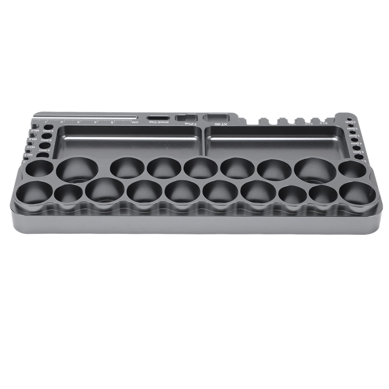 RC Tools Rack Uniwersalny wielofunkcyjny pilot do naprawy samochodów Części Organizator Stojak na ogólny samochód zdalnie sterowany RC Srebrnoszary