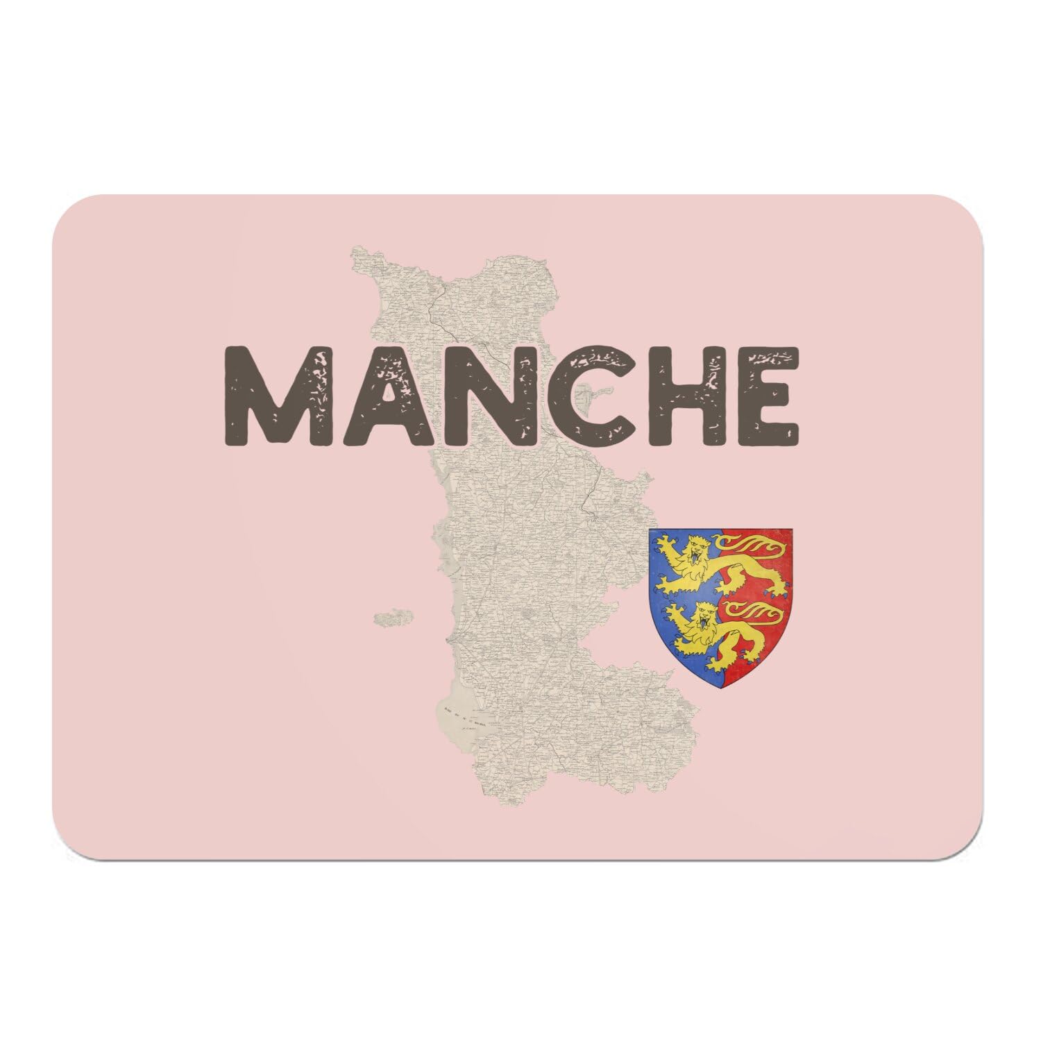 Sets de table en liège rose Normandie lot de 4 grands napperons souples pour salle à manger