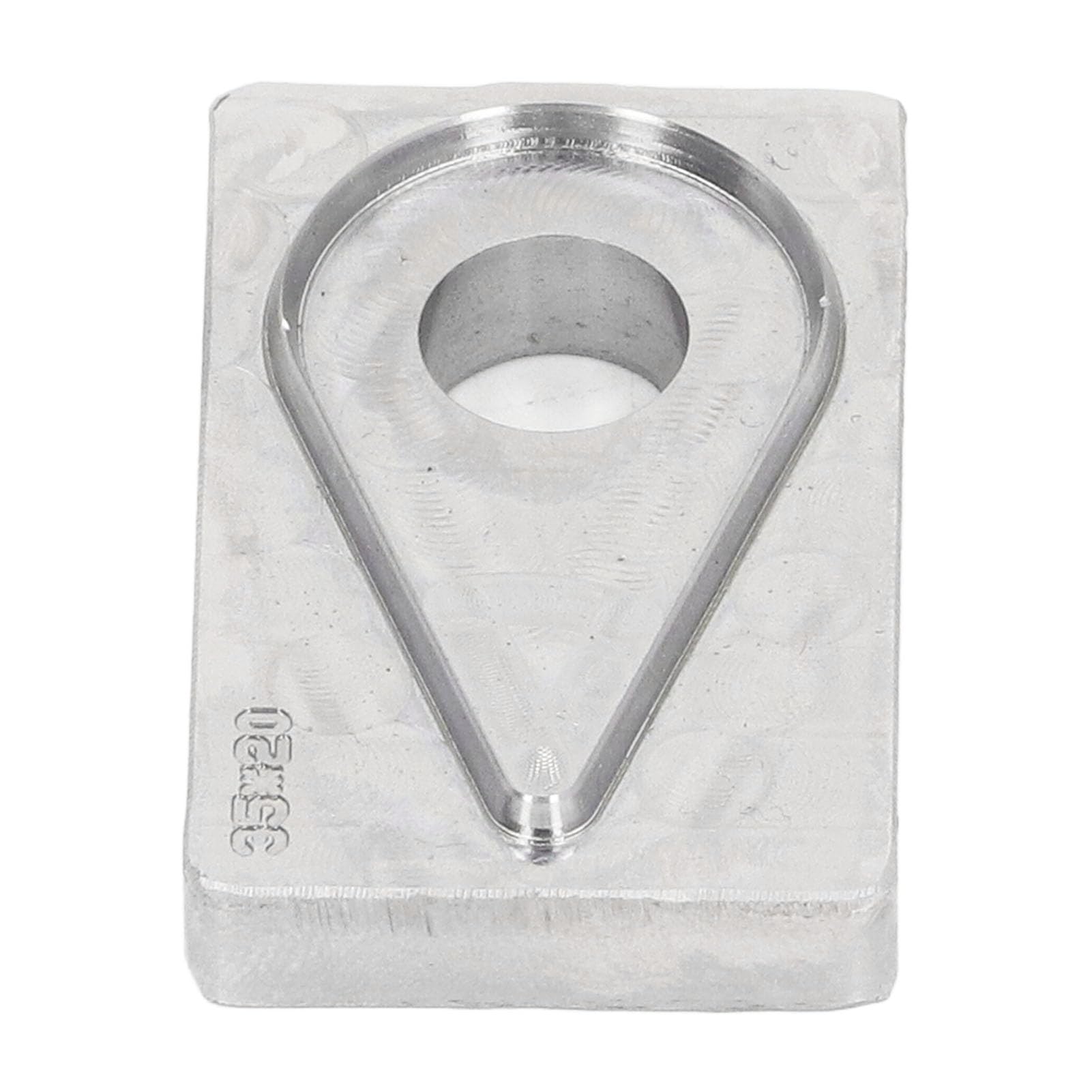Cortador de agujeros de cuero de acero de aleación, molde de perforación para fabricación de joyas y manualidades, troquel de corte en forma de gota de agua para tela en capas y