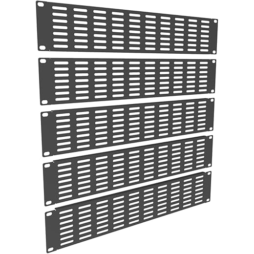 5 Pack Vented Blank Panel 2U