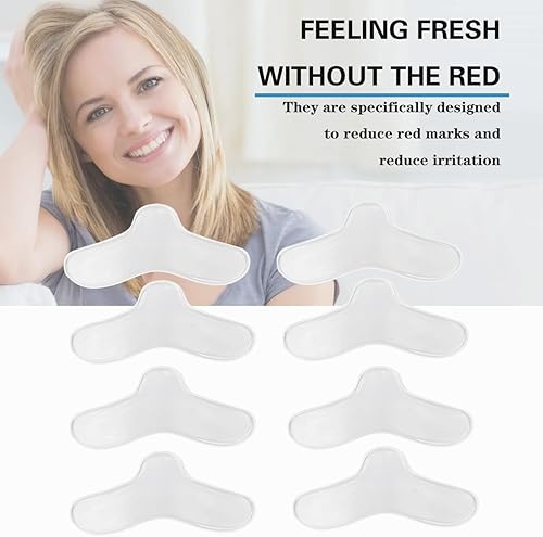 Miniatura 2 de Paquete de 8 almohadillas nasales para máscara CPAP, almohadillas de nariz de gel CPAP, protector de nariz para máscara, almohadillas de gel nasal