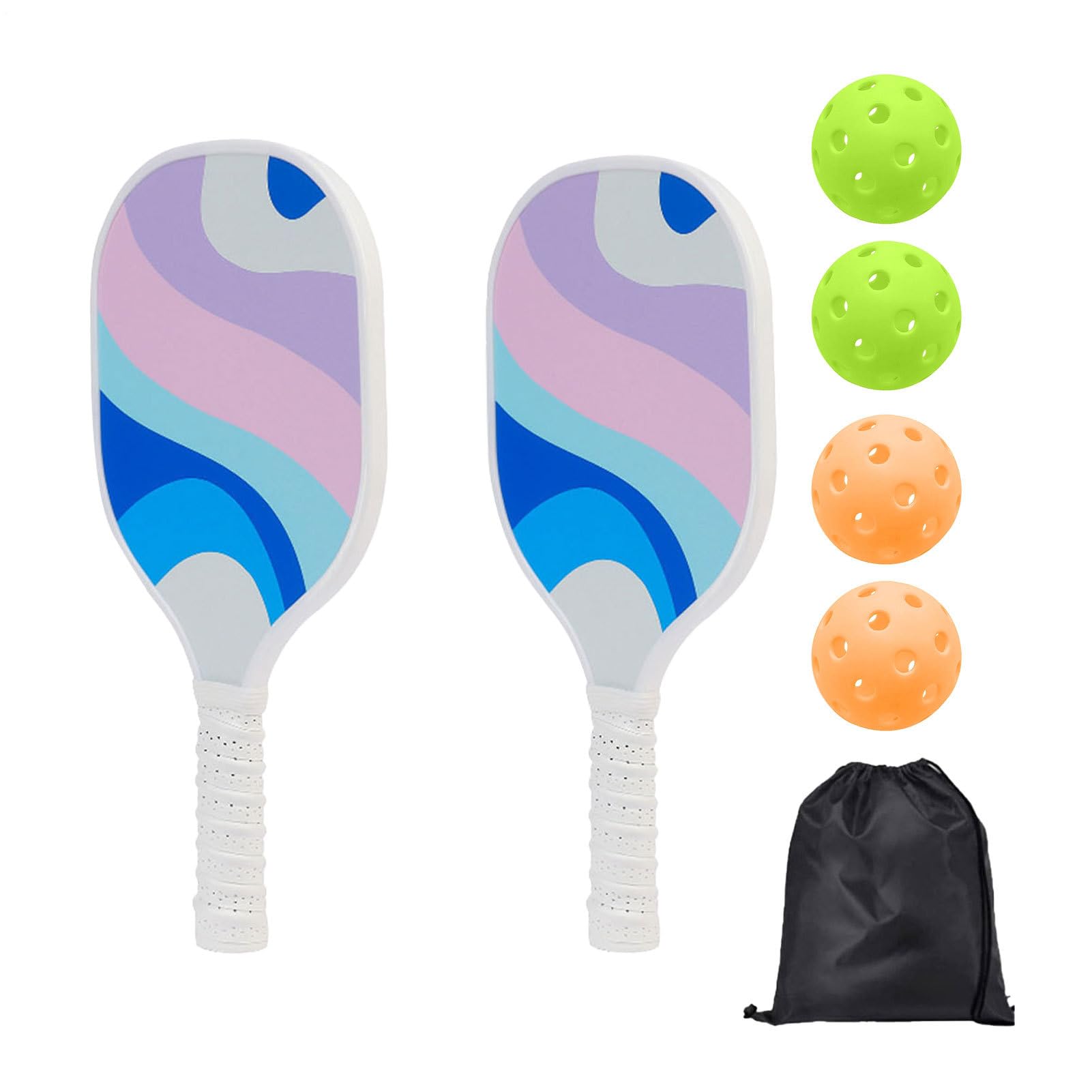 Pick Ball Paddle - Racchette da raccolta leggere con palla e borsa, grandi pagaie sportive | Set di palline di scelta portatili, set di paddless all'aperto accessori sportivi, ideale per le h