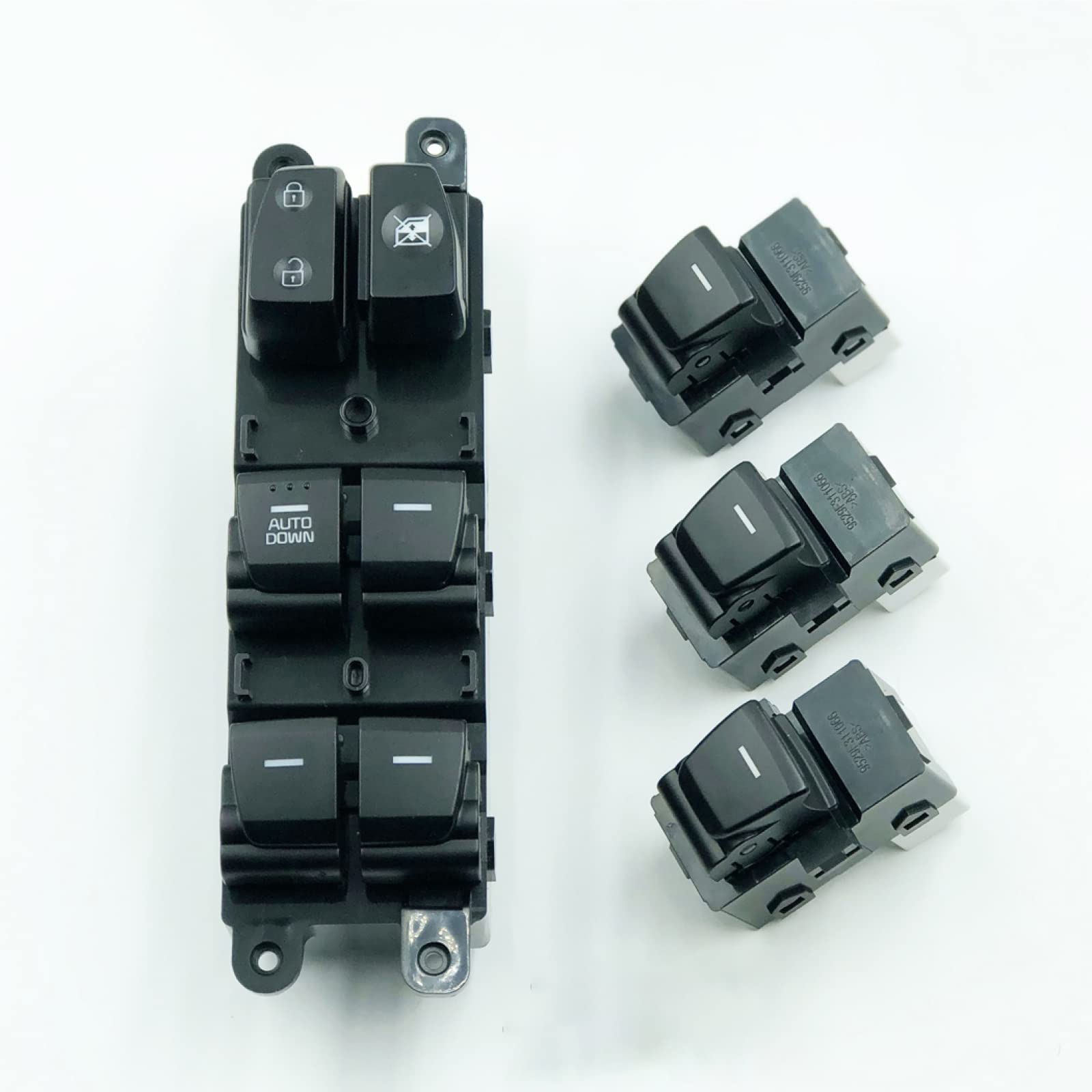 Window Lifter Control Switch Assembly With Backlight, For Hyundai Creta IX25 2014-2019,93570 C90004X,93580 C9000