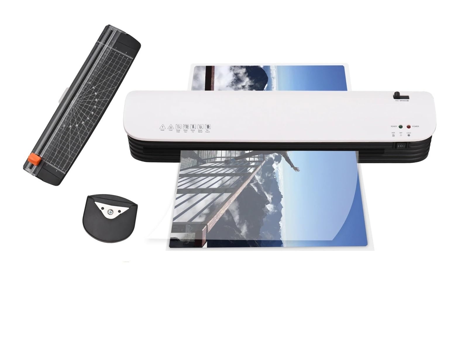 Macchina plastificatrice, plastificatrice SL399 Set macchina plastificatrice A3 laminazione a caldo e a freddo a 2 rulli Per ufficio, scuola