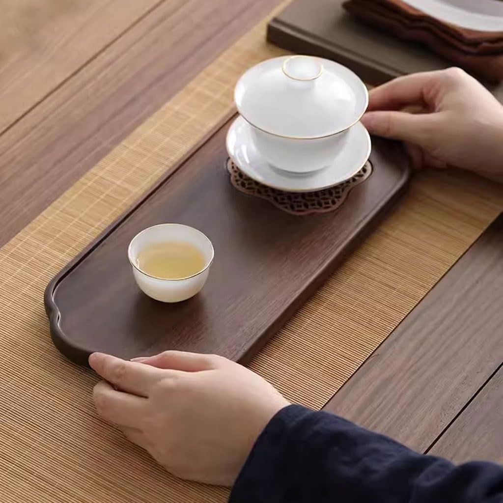 Bandeja De Té Bandeja De Té Pequeña De Madera Maciza De Estilo Chino, Mesa De Elaboración De Cerveza En Seco, Bandeja De Té Ligera De Lujo For El Hogar Bandeja Decorativa
