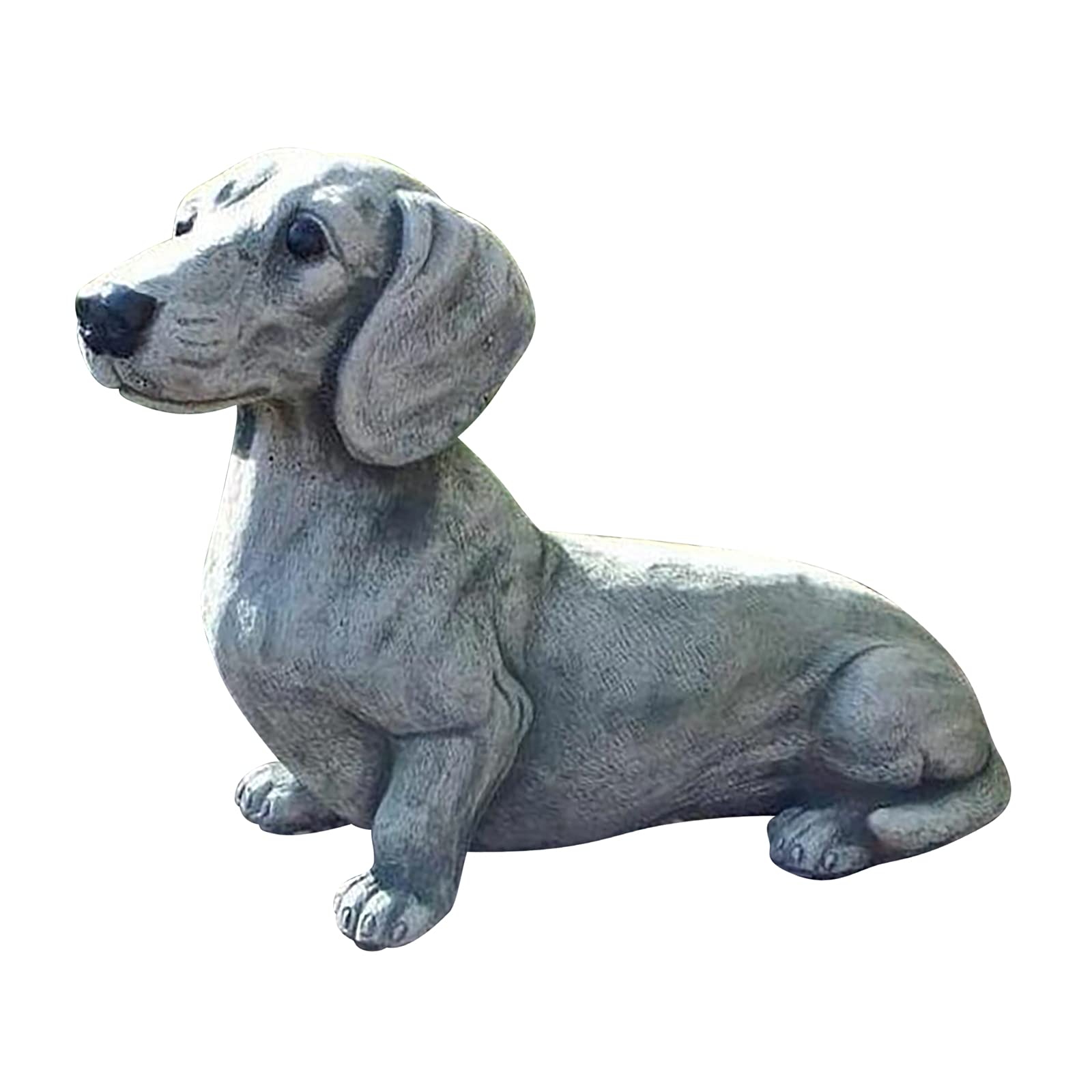 Dachshund Statue Garden Decor - Memorial Dog Figurines, Table Centerpiece Gift for Dog Lovers, Fantasy Fans, Dog Decorations for The Home, Patio, Lawn, Outdoors (A)
