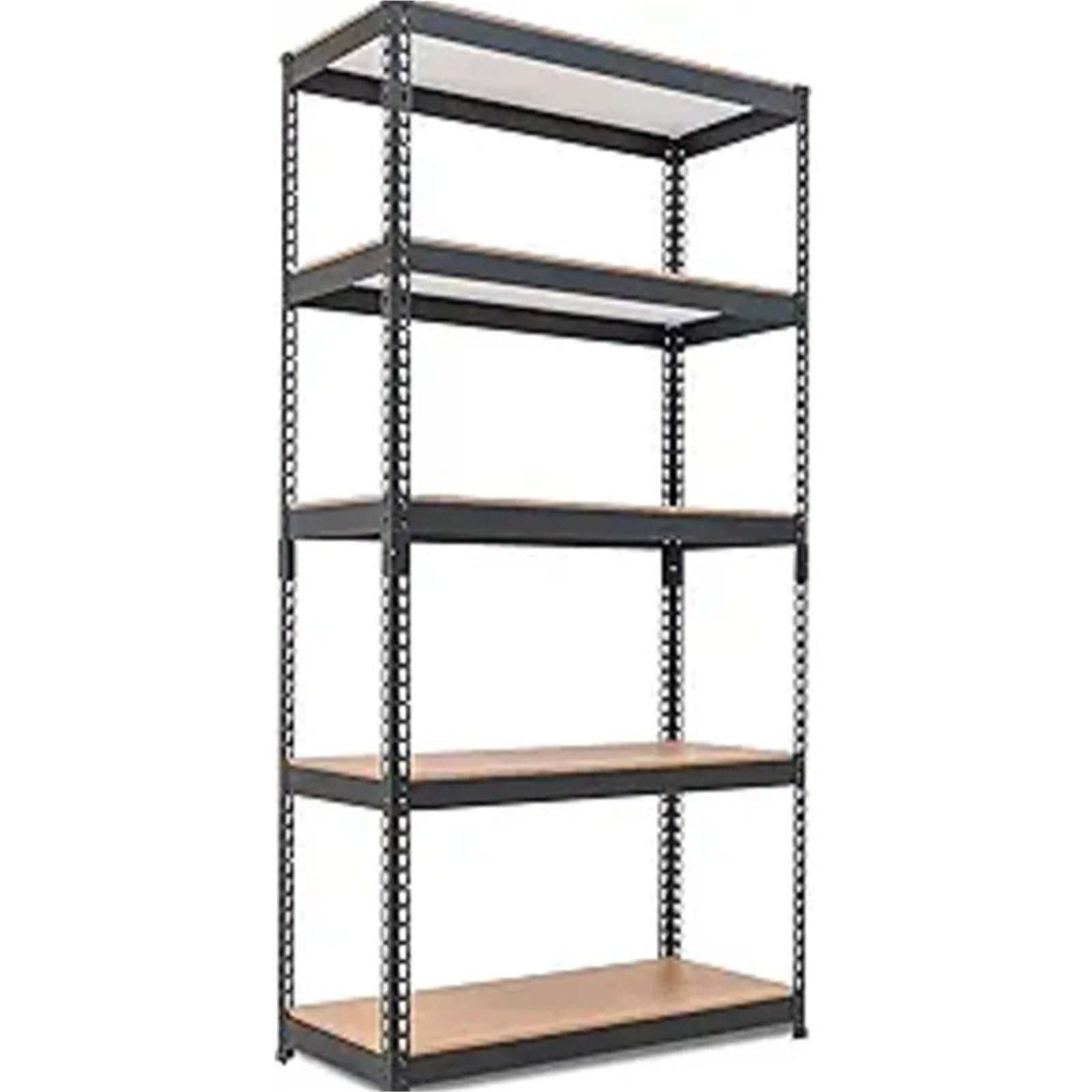Scaffali in Metallo per Garage Scaffale di stoccaggio a 5 Livelli Laminato Regolabile Senza bulloni Scaffale in Metallo for Garage Scaffale for carichi Pesanti Scaffale for Magazzino