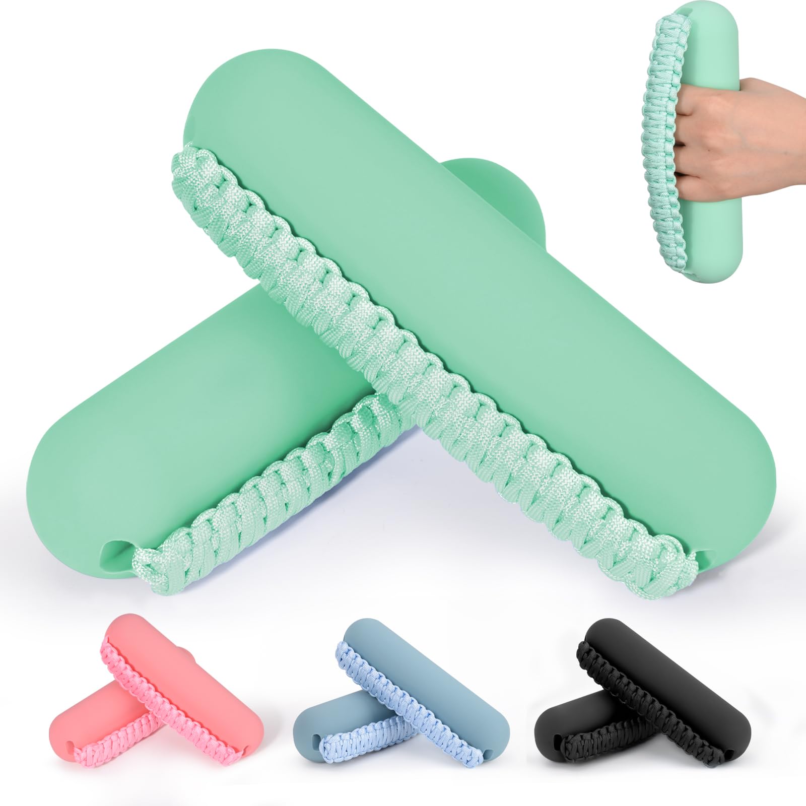 Hikeen Hand Weights Set for Women Men, Soft Dumbbells of 2 (1lb, 2lbs or 3lbs), Walking Weight with Hand Strap for Aerobics, Jogging, Running