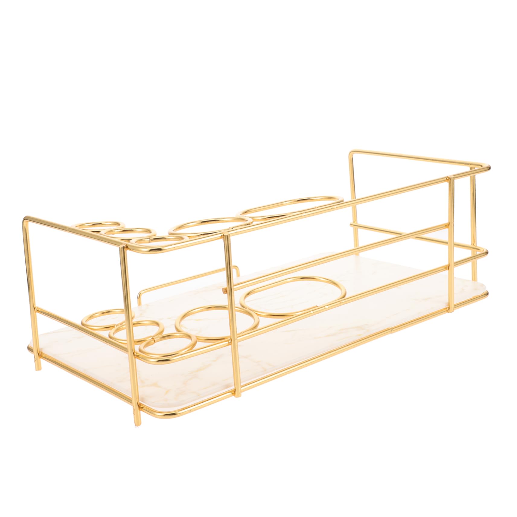 Cabilock Estante de Mármol para Baño Soporte para Cepillos de Dientes Organizador de Encimera Bandeja de Almacenamiento para Tocador para Baño