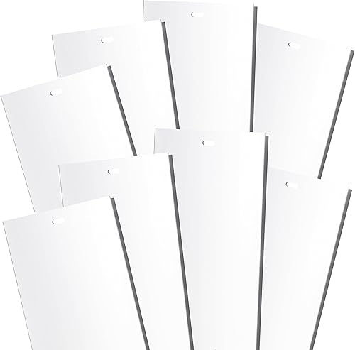 Rejillas de repuesto para persianas verticales blancas para puertas y ventanas. Reemplazo estándar fácil de instalar, 82.5 pulgadas de largo (4)