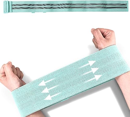 Miniatura 6 de Bandas de resistencia ajustables antideslizantes para ejercicios de cadera, círculo, gimnasio, yoga, fitness, ejercicio, unisex (verde claro)