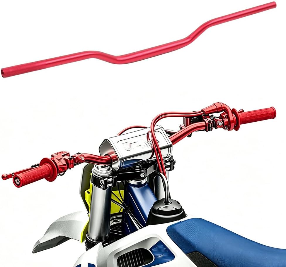 DREAMIZER 28mm 1-1/8" Universal Pitbike Handlebars Motorcycle Handlebar Compatible with Dirt Pit Bike CRF CR YZ WR KX KLX RM RMZ RMX DRZ
