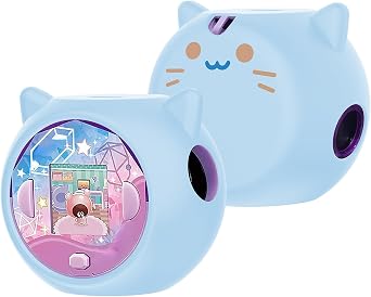 Silicone Case Compatible with Takara Tomy Punirunes 4th Gen, Cute Cat Design Protective Cover, Shockproof, Easy Clean Blue