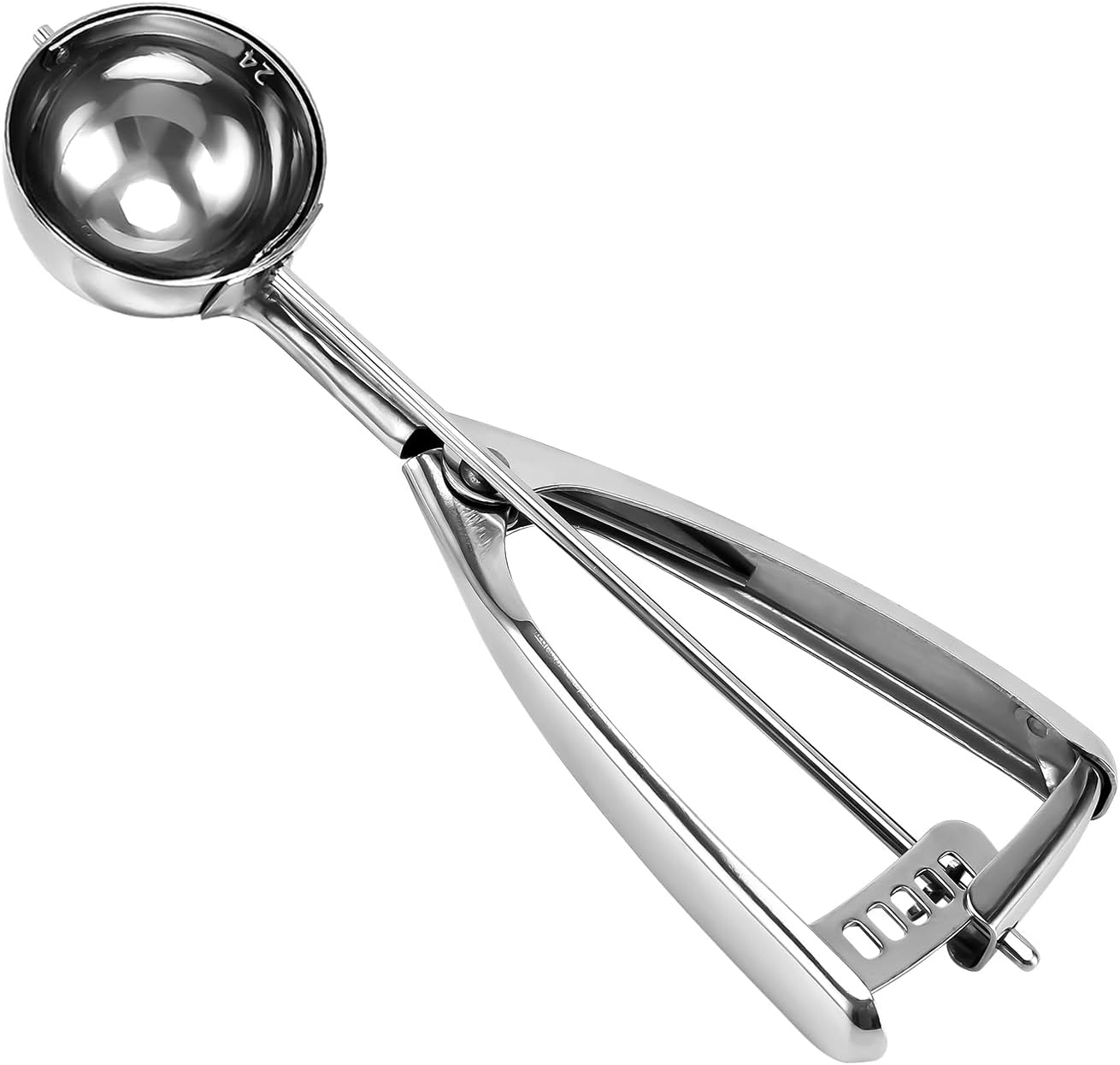 Medium Medium Ice Cream Scoop Trigger 5 CM/2 inch Ball 1.4 OZ Selected 18/8 Stainless Steel