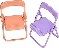 Vista 4 de Oumefar 20 soportes plegables para teléfono para silla, mini silla de color vibrante, plegable, plegable, soporte de teléfono móvil para escritorio