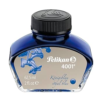 Pelikan 4001 ロイヤルブルー インクセット Amazon.com: Pelikan 4001 Bottled Ink for Fountain Pens