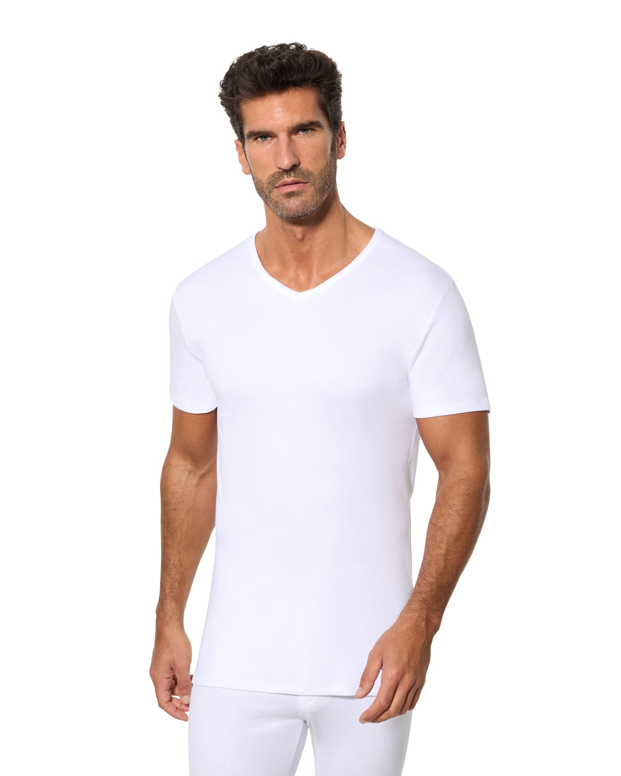 Abanderado Men's Termal Algodón Invierno Cuello Uve Thermal Underwear Tops