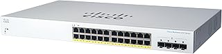 Cisco Business CBS220-24FP-4G Smart Switch | 24 Port GE | Full PoE | 4x1G SFP | 3-Year Limited Hardware Warranty (CBS220-24FP-4G-NA)