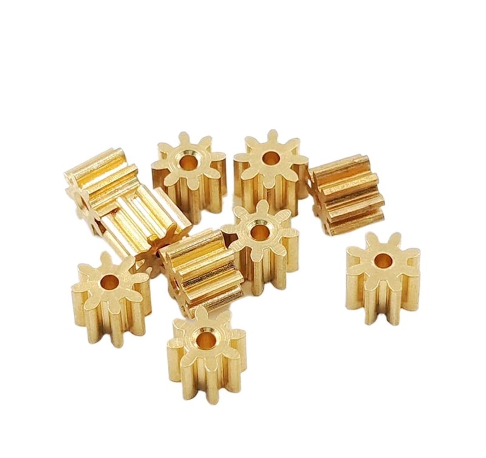 Bevel Gear Pinion Hardware Mechanical 10pcs 81A 0.4M Copper Gear 8 Teeth Parts Spindle Pinion Shaft Hole 0.98mm 8T