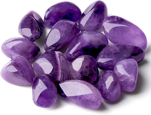 Miniatura 7 de QINJIEJIE Piedras pulidas de cuarzo cereza de 0.9 libras, cristales caídos, piedras preciosas a granel, juego de rocas de cristal curativo, paisaje