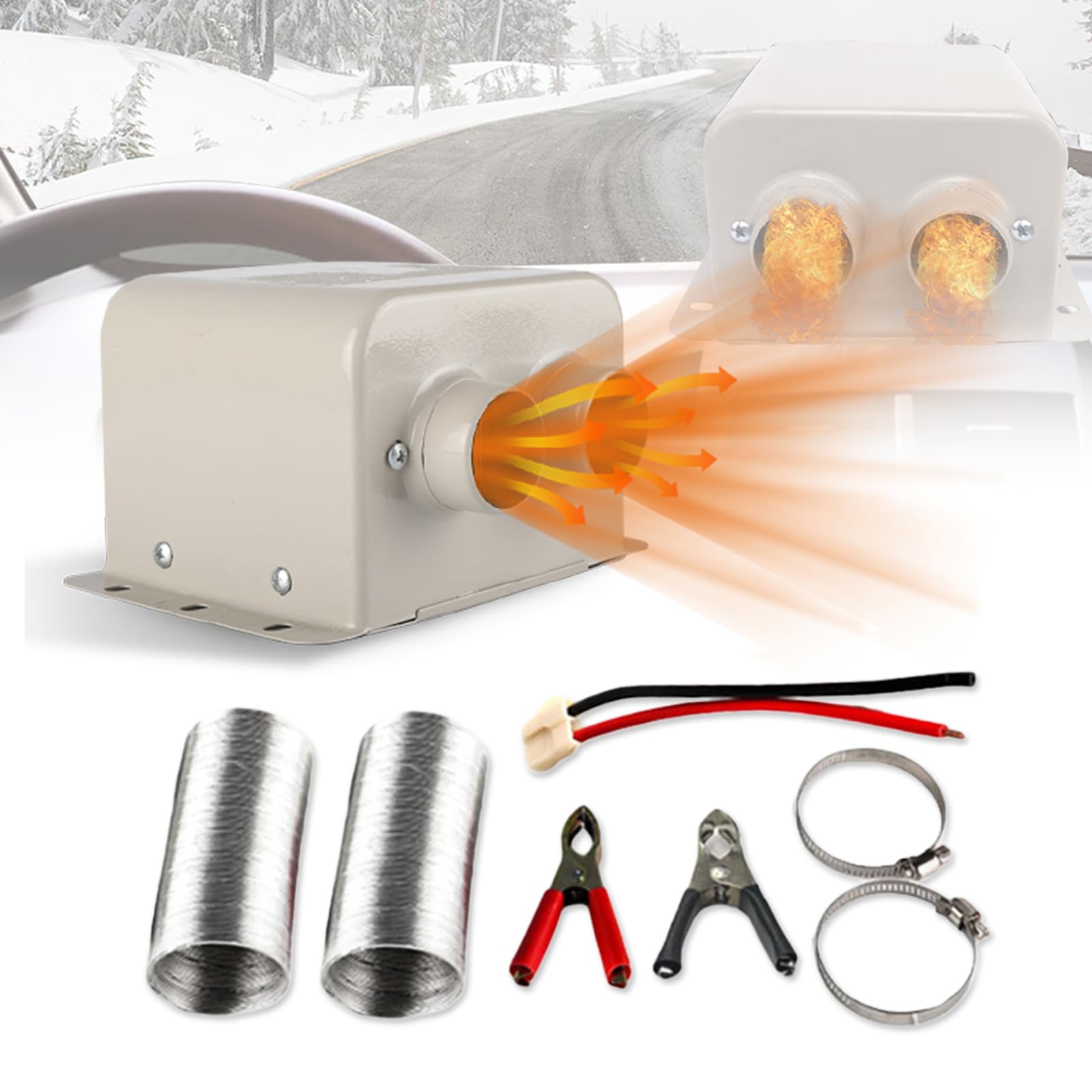 Battery Heater TIKSCIENCE 12V Car Heater, In Auto Electronic