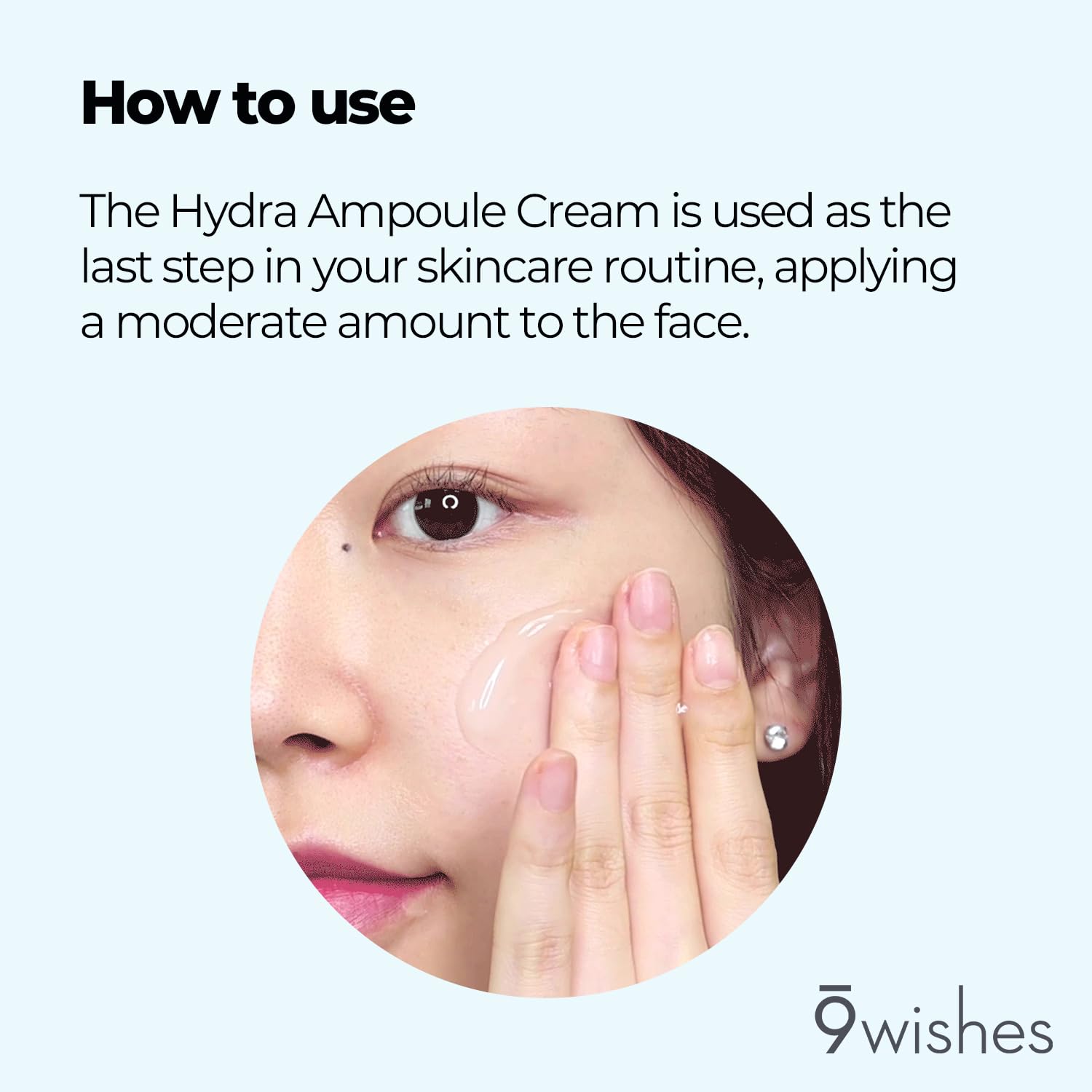 9 wishes Hydra Ampule Cream 1.7Fl. Oz, 50ml Powerful Hydration with Coconut Water - Long Lasting Hydration Facial Moisturizer - Image 5