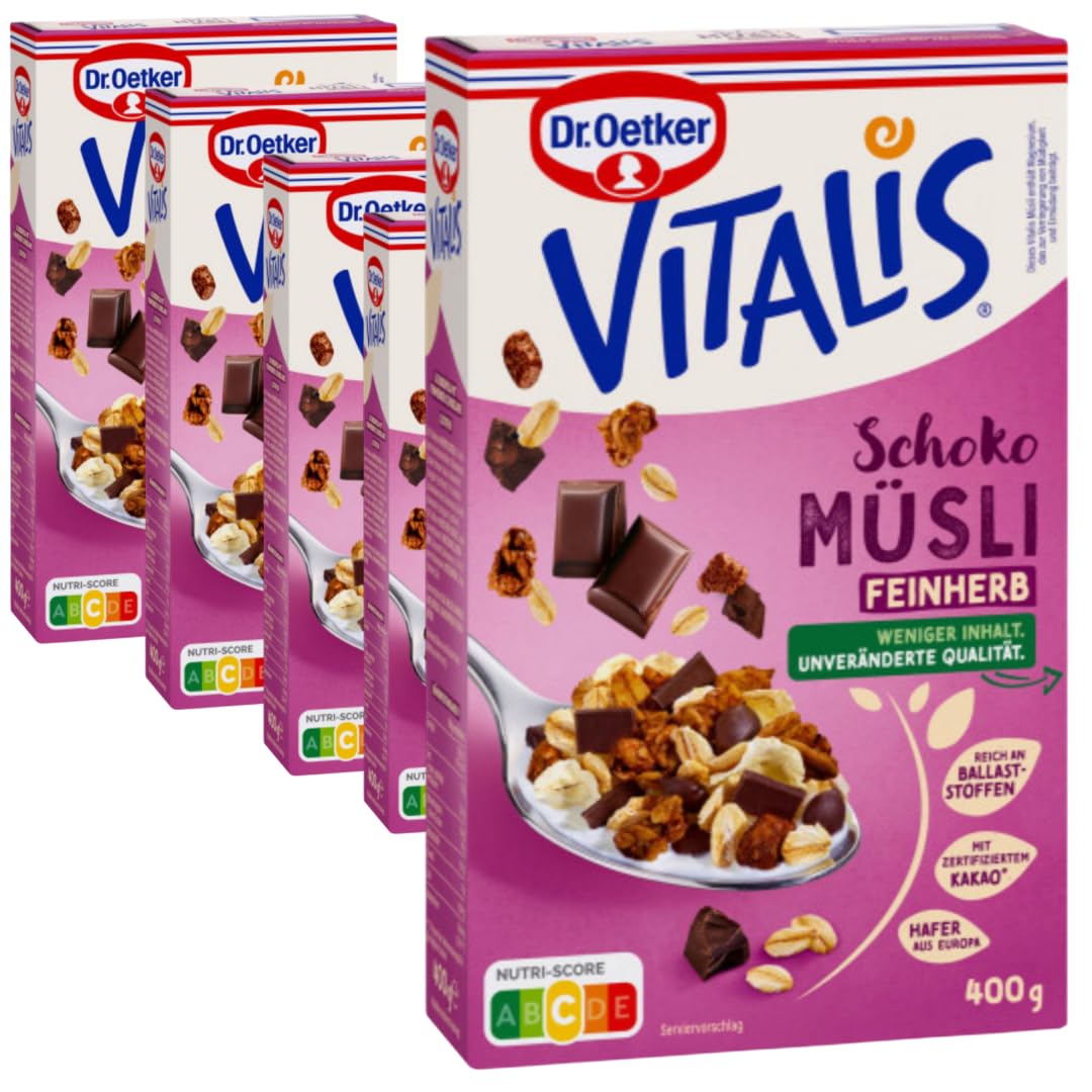Schoko Müsli feinherb Knusper Müsli 400 g X 5 Packungen
