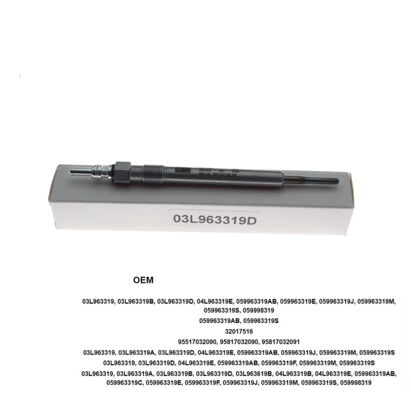 Candela di preriscaldamento per Porsche Cayenne 92a 2010 Candela di preriscaldamento per Auto candelette di preriscaldamento ausiliarie Sostituzione 4 Pezzi 059963319E