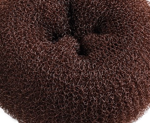 ClothoBeauty 2 pieces Hair Bun Donut Maker, For thin or Short Hair, Ring Style Bun, Women Chignon Donut Buns Doughnut Shaper Hair Bun maker (3.1'' Brown)