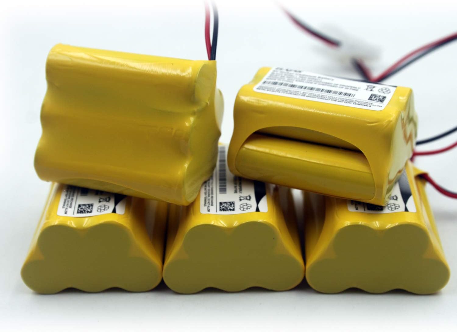 (5-Pack) 6V 1000mAh Ni-CD Battery Pack Replacement for Aritech 10050205 Lithonia ENB-06006 ENB06006 Prescolite Exit Sign Emergency Light Sharp 51500RS CE140P E82082100 - - 