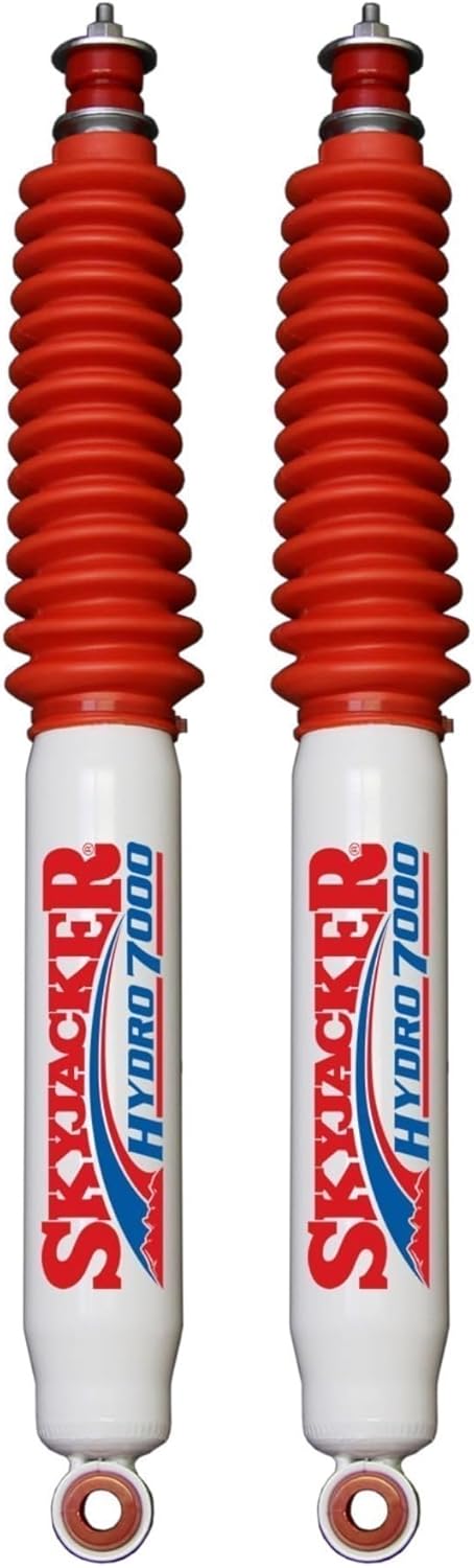 Pair of Hydro 7000 Series Front Hydraulic Action Shocks fits 2007 2018 Wrangler JK 2WD 4WD with 3-5” Front Lift | Durable Construction | Velocity-Sensitive Valving