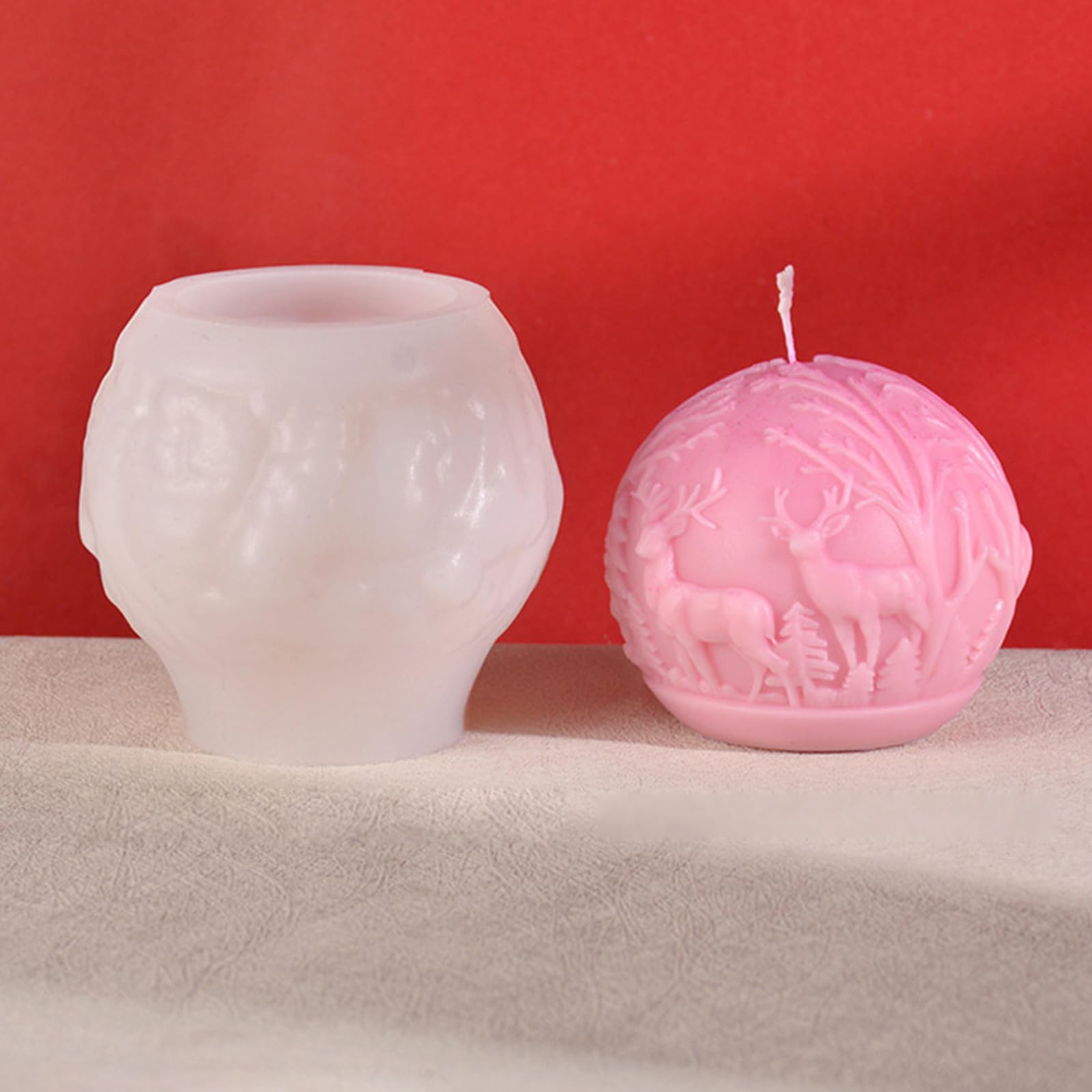 Moule Réutilisable Moule Silicone Cœur Main - Pour Bougies, Savon