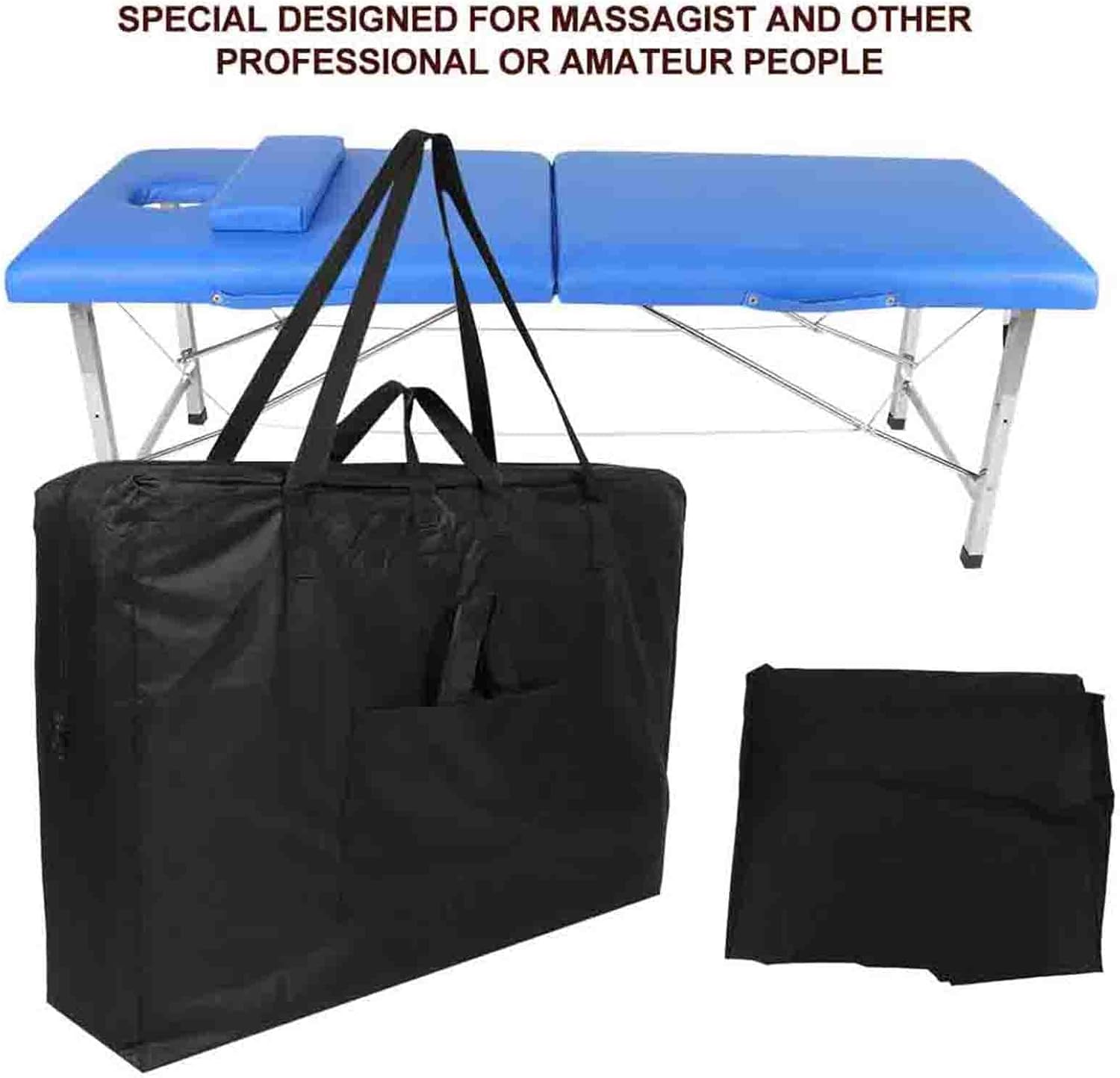 Borsa per il trasporto pieghevole per lettino da massaggio, custodia resistente per tavoli da spa portatili, borsa da massaggio professionale, custodia universale per casa, salone e attrezzature per