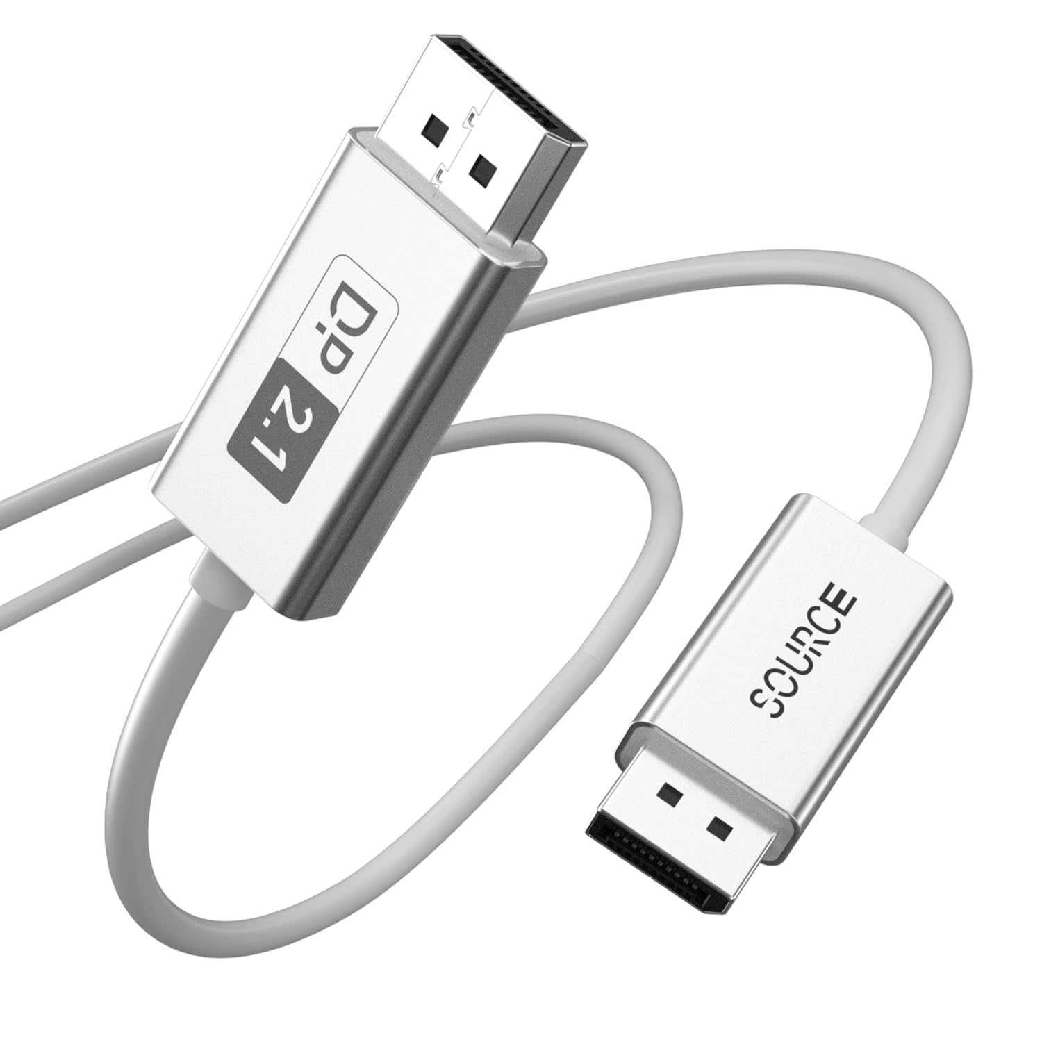 DisplayPort 2.1 Cable Fiber Optic 16.5ft[16K@60Hz,8K@120Hz,4K@240Hz]40Gbps Gaming Monitor DP 2.1 Cable Compatible with NVIDIA GeForce RTX 4090 & AMD