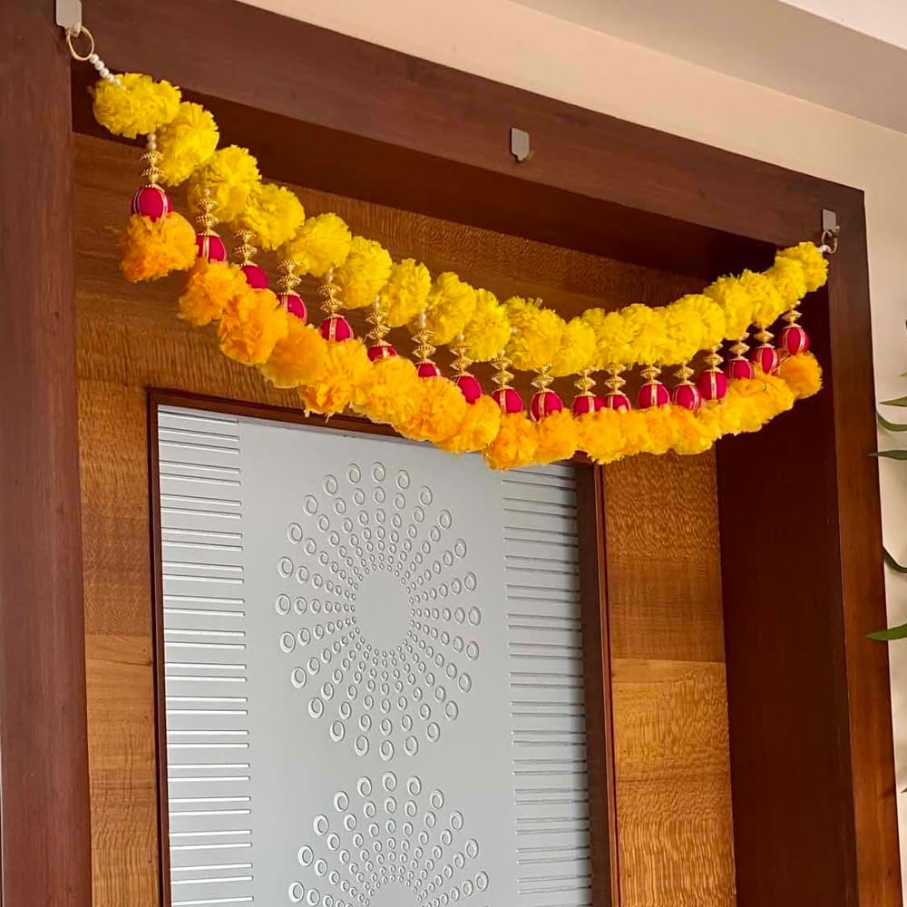 Kaameri Bazaar Handmade Plastic Beads Marigold Pink and Orange genda Handmade Traditional Door Hanging/Bandarwal/Toran for Door, Traditional Bandarwal, Torans for Entrance Door Set for Door, 48 inch (B0CKHRKYPD) Amazon Price History, Amazon Price Tracker