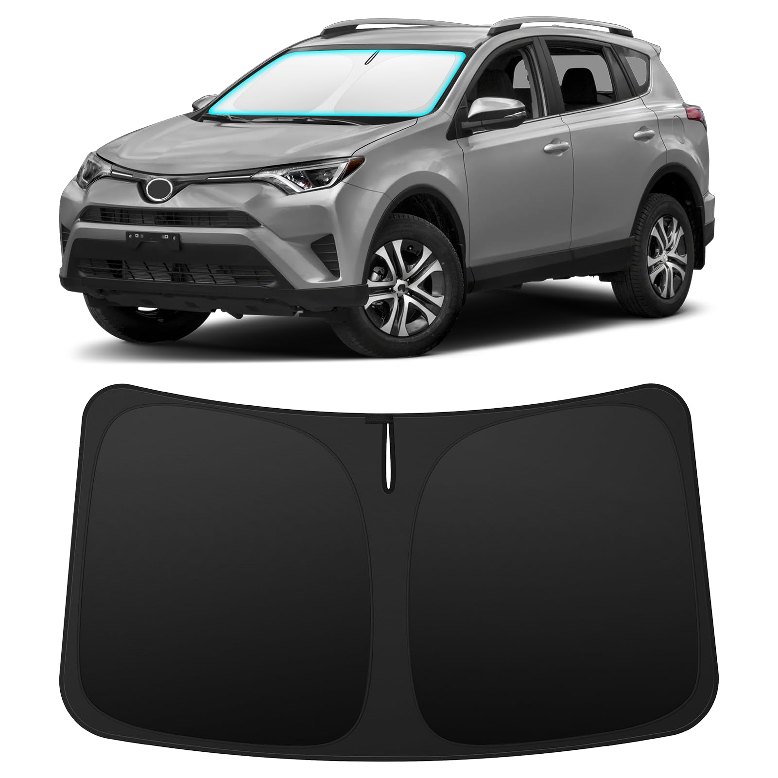 INSAUTO Custom Fit Windshield Sun Shade for Toyota RAV4 2013-2018