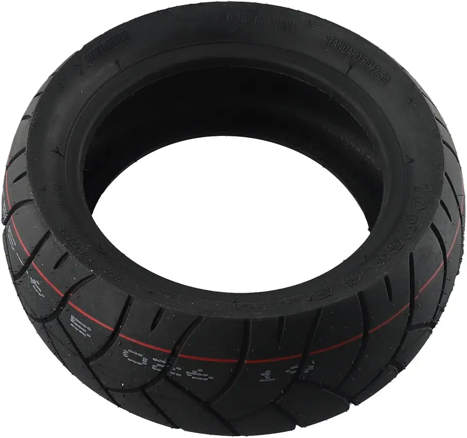 Pneu sem câmara de 11 polegadas 100/55-6,5 roda de substituição pneu scooter elétrico material de borracha resistente preto pneu off-road para uso privado em terra