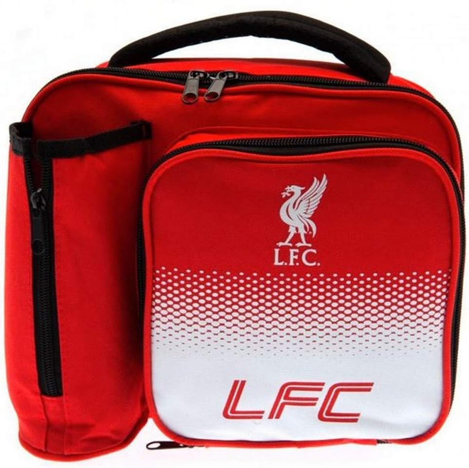 Liverpool FC Lunch Bag - Fade Design - Features Bottle Holder on Side