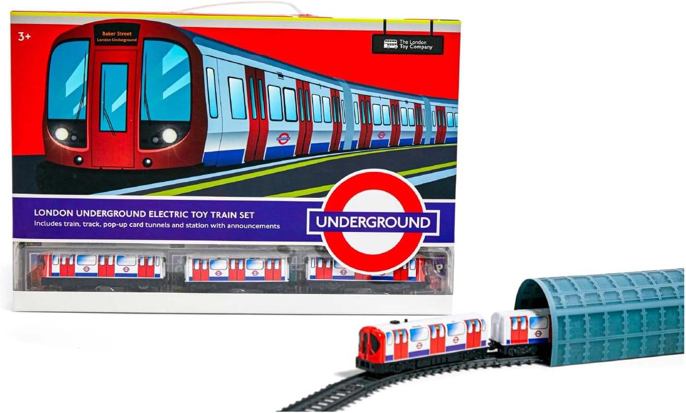 Officially Licensed London Underground Electric Toy Train Set - Includes train, track, station and announcements - Transport for London Various