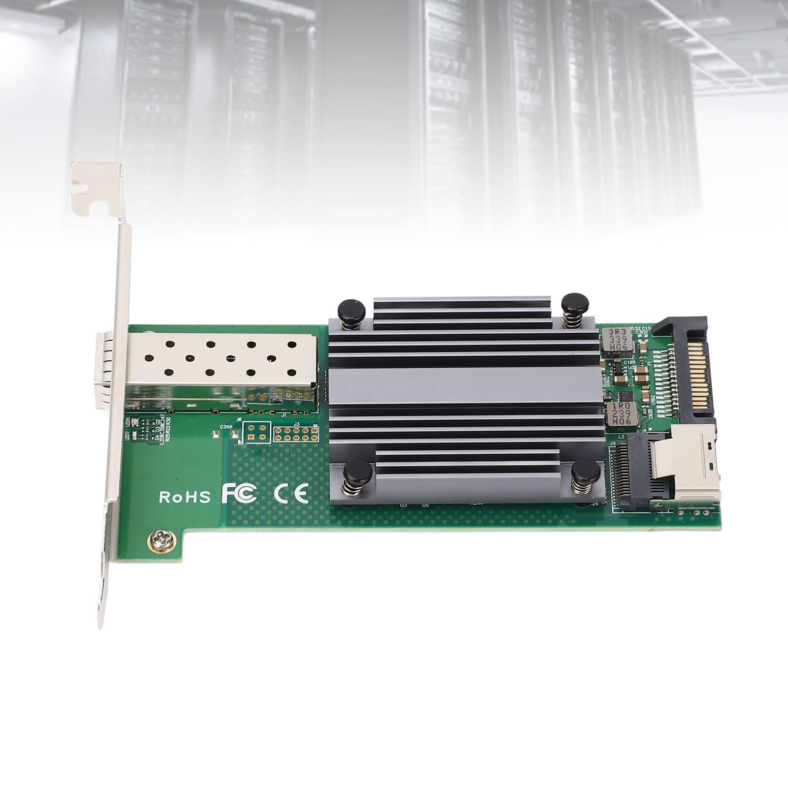 Aramox Scheda NIC Ethernet M.2 a 10Gb, B+M KEY SFP+ Server Industriale