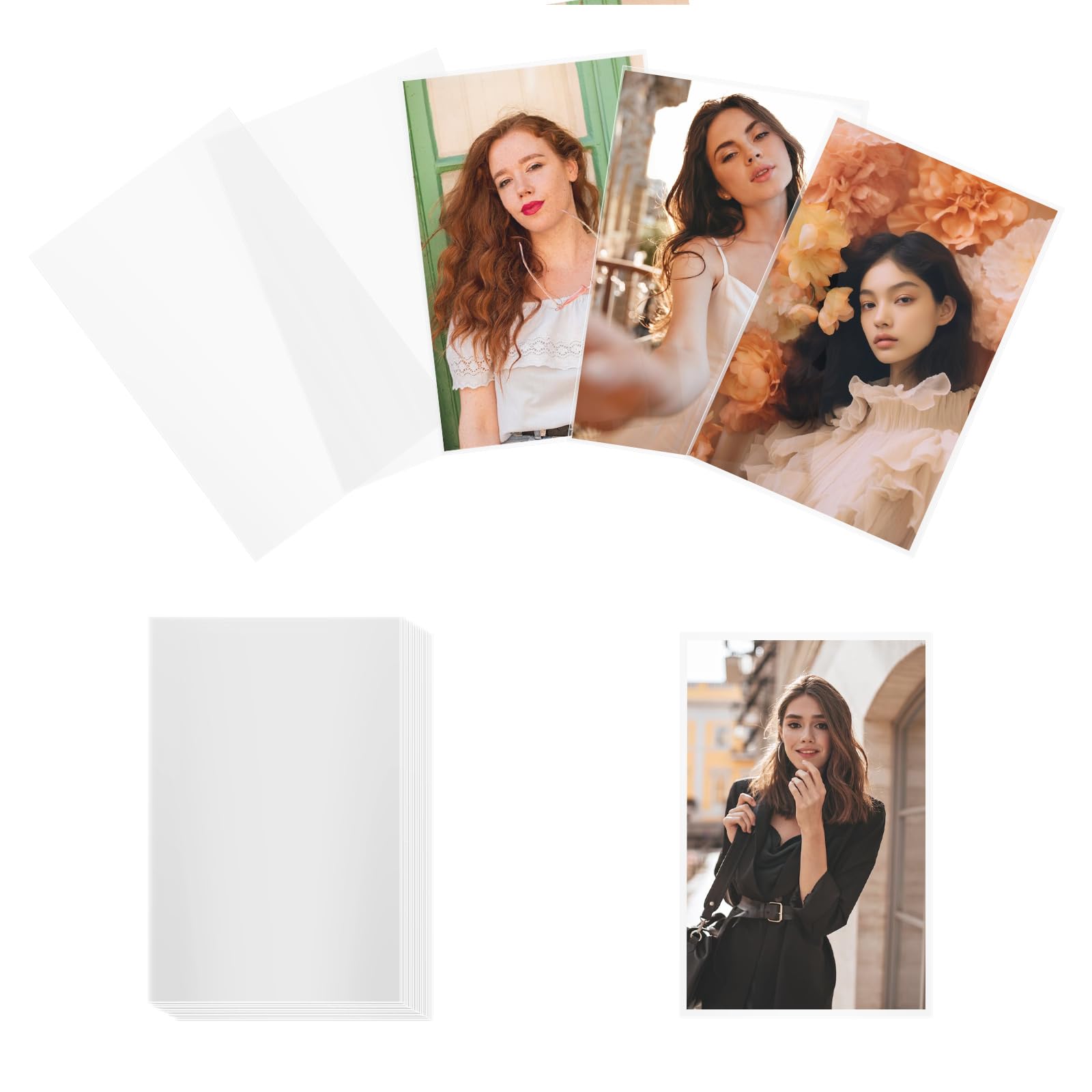 YUXIANLB 100Pcs Photocard Sleeves