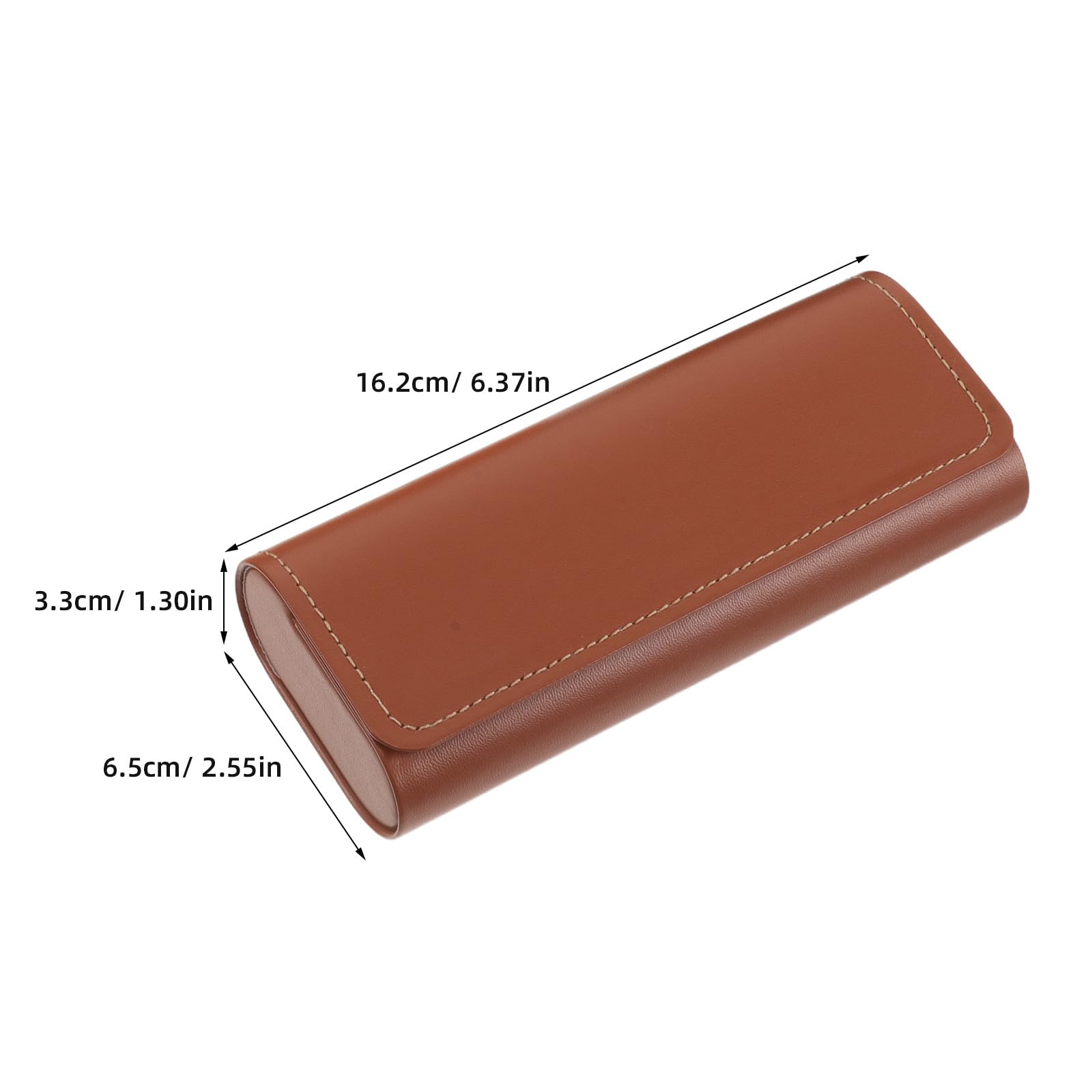 Lurrose Étui à lunettes rigide 5 pièces - Boîte de rangement portable en similicuir avec fermeture magnétique, idéale pour les voyages - Étui pour lunettes de soleil - Support pour
