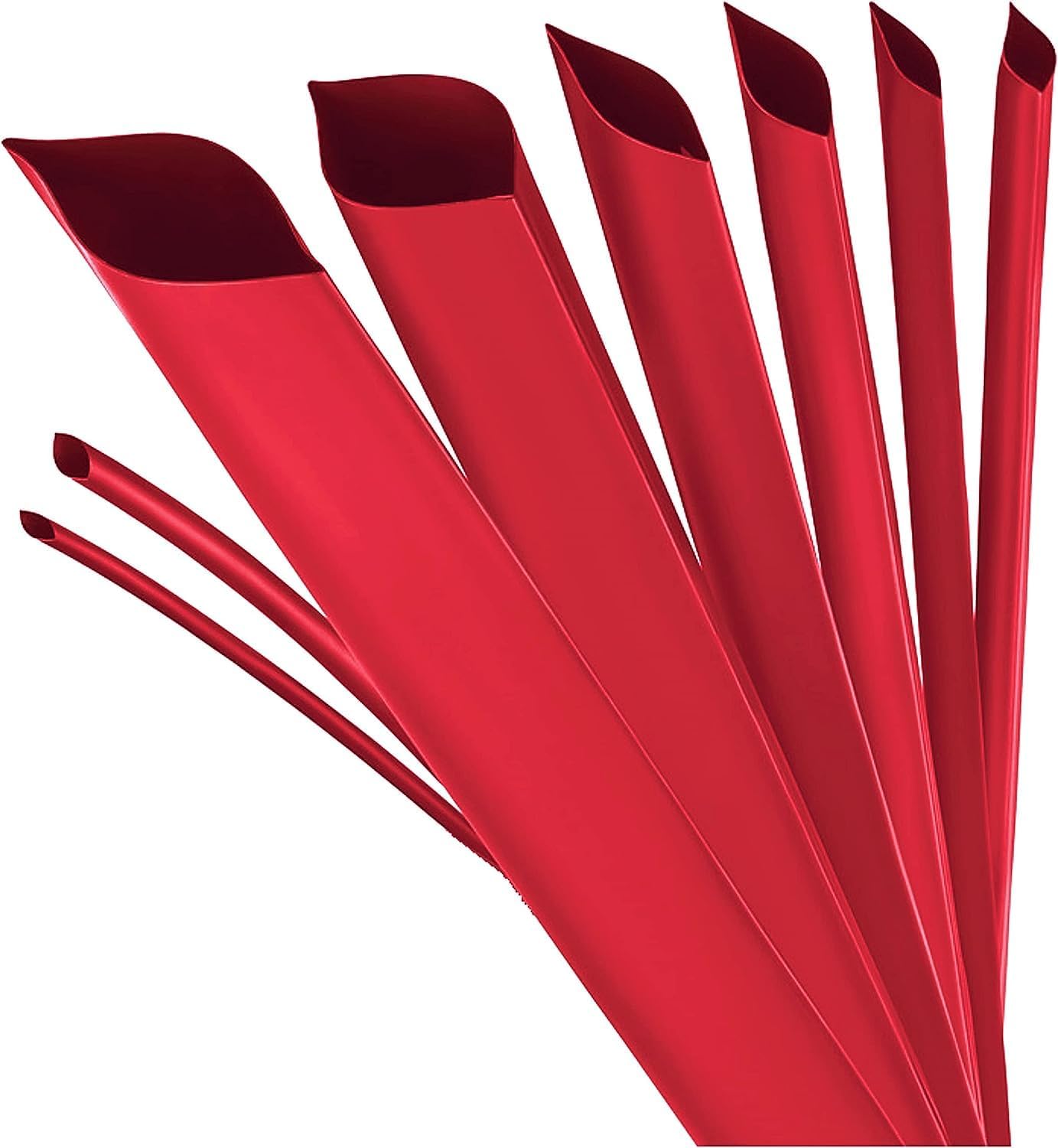 4:1Heat Shrink Tubing Kit - Automotive Wire Weaved Insulationr - Dual Wall Tube - Adhesive Lined - Marine Shrink Tubing (32mm/10Feet, Red)