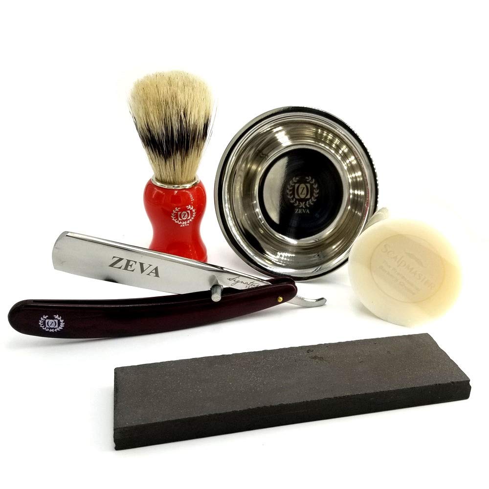 Classic Shave Ready Straight Razor Whet stone Set Close Cut Shaving Wet stone BLACK BARBER STRAIGHT SHAVING RAZOR CLASSIC CUT THROAT FOLDING SALON