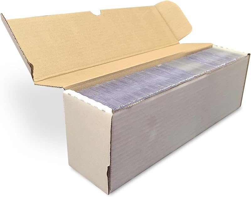 BCW Caja de almacenamiento semirrígida n.º 1 de 14 pulgadas - 3 unidades | Capacidad para 350 tarjeteros semirrígidos | Organizador de tarjetas verticales | Ideal para deportes, cartas coleccionables, béisbol, magia, Pokémon.