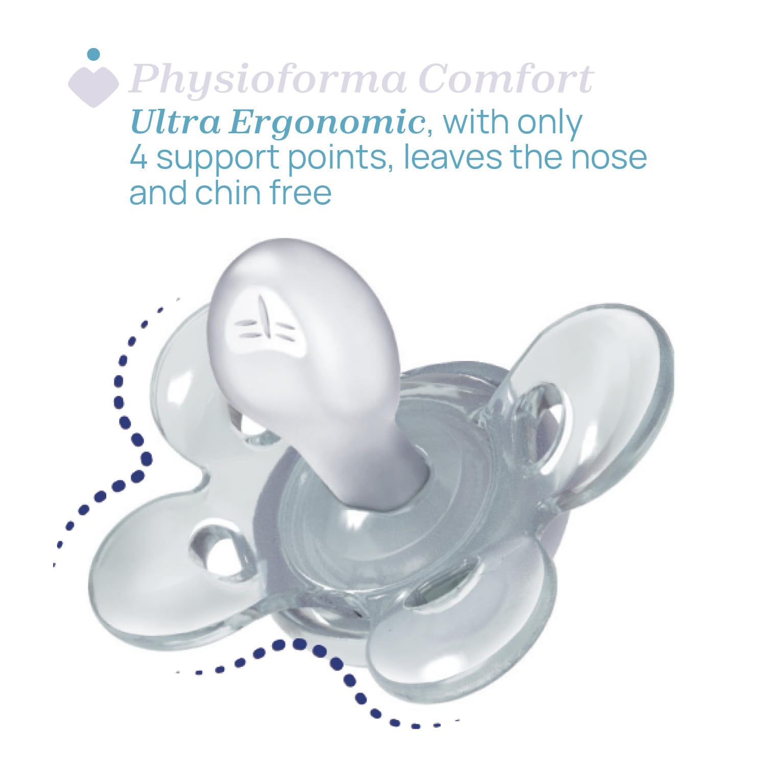 Chicco PhysioForma Comfort Silikon Emzik (16-36 Ay, 2'li), Pembe