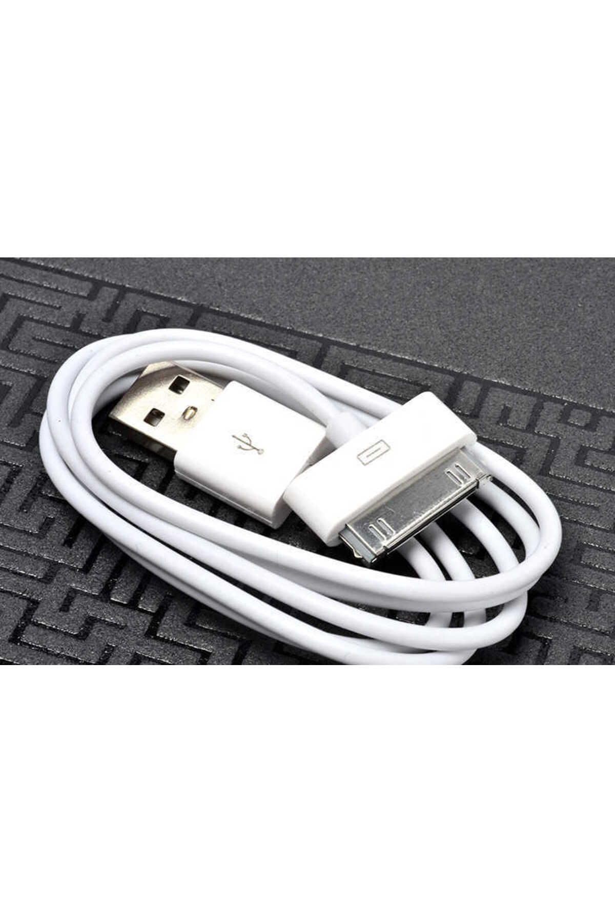 PSR aksesuar Beyaz Beyaz iPhone 4S Usb Kablo- ile uyumlu